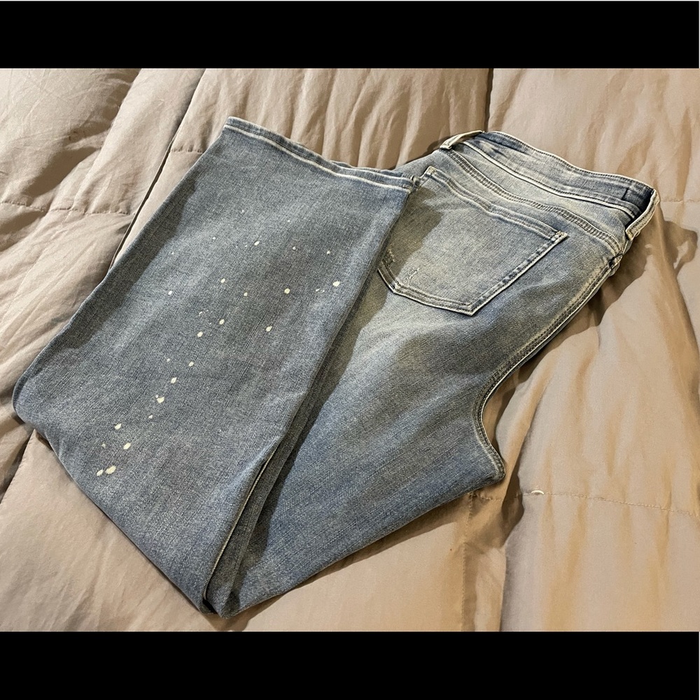 NYDJ Marilyn Straight Ankle Jeans with Distressing